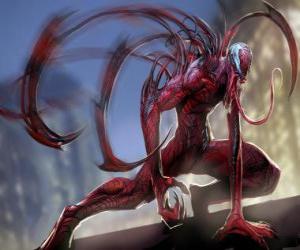 пазл Carnage является симбиотических supervillain, враг Человека-паука и заклятый враг Venom